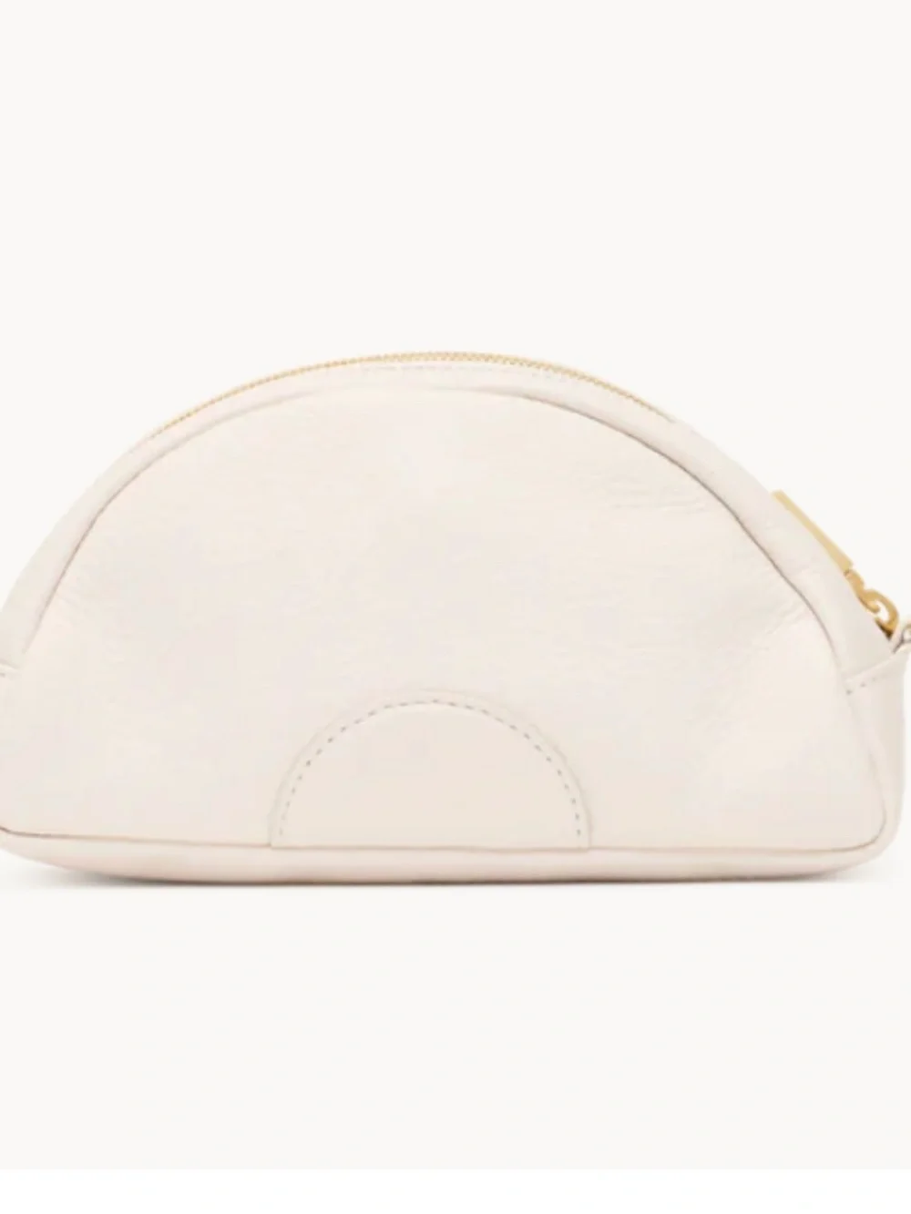 Hammitt Shelly Leather Calla Lilly White Cosmetic Pouch/Clutch - NEW w/tags